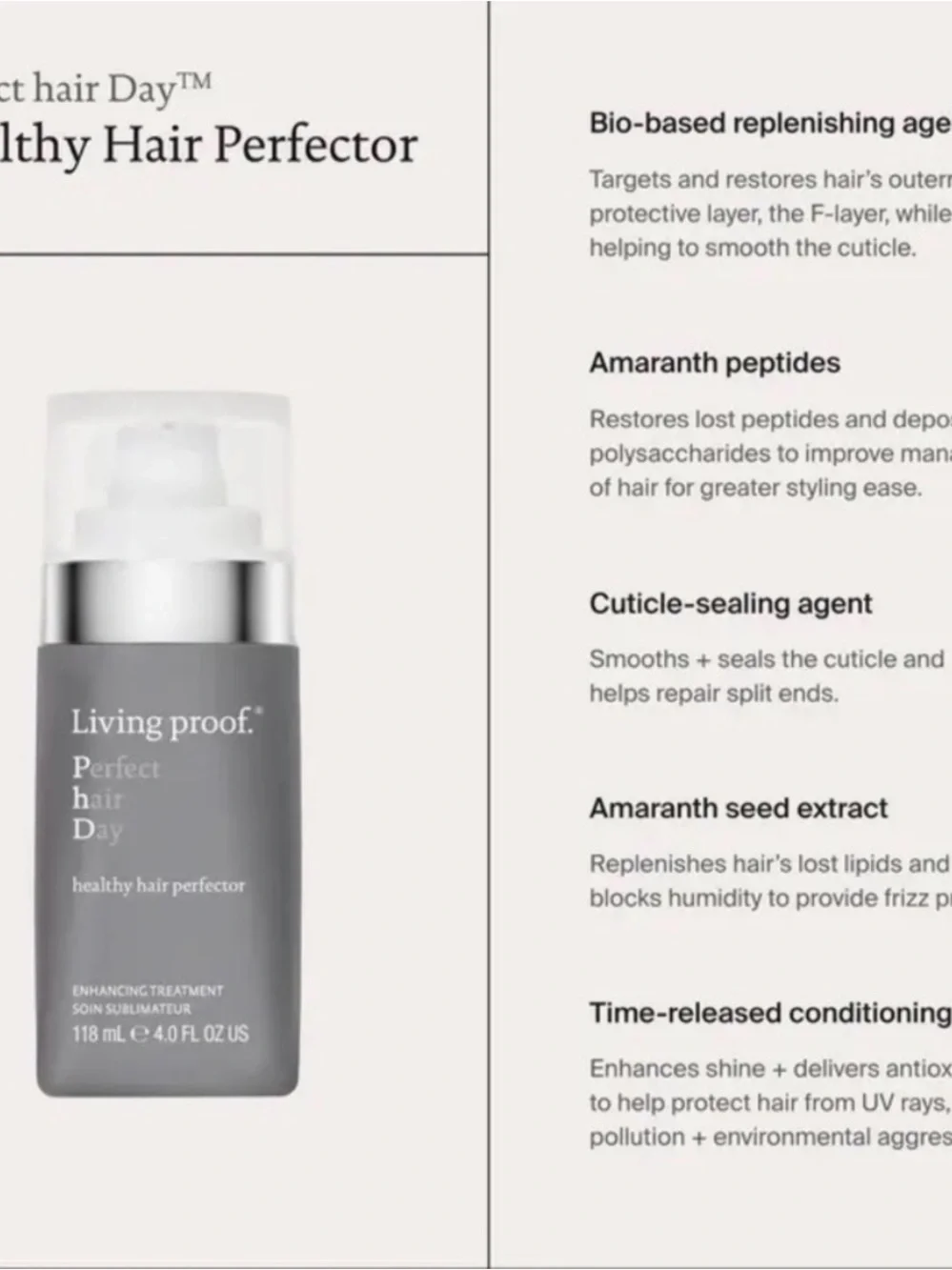 Living Proof Perfect Hair Day (PhD) Healthy Hair Perfector Treatment